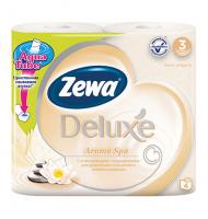 Туалетная бумага трехслойная ZEWA deluxe арома спа 4 шт