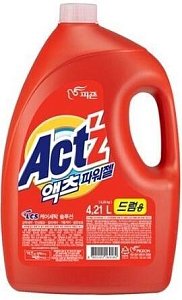 Pigeon Концентрированный гель "Act’z Power Gel" для стирки белья для машин с горизонтальной загрузкой (с ферментами, аромат свежих цветов) 4,21  л