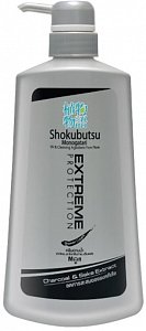 Lion Shokubutsu Крем-гель для душа Экстремальная защита, угольный 500 мл
