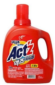 Pigeon Концентрированный гель "Act’z Power Gel" для стирки белья для машин с горизонтальной загрузкой (с ферментами, аромат свежих цветов) 3 л