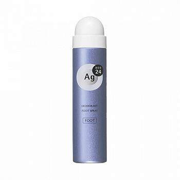 "SHISEIDO" "Ag DEO24" Спрей дезодорант-антиперспирант для ног с ионами серебра без запаха 40гр