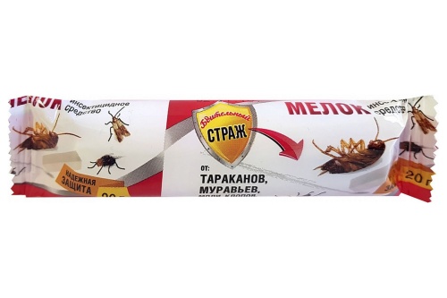 Бдительный СТРАЖ - МЕЛОК 20гр. от ТАРАКАНОВ и МУРАВЬЕВ
