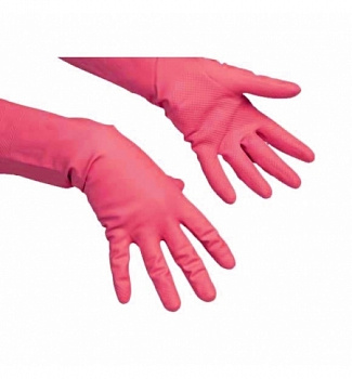 Vileda Professional Перчатки многоцелевые XL красный резиновые