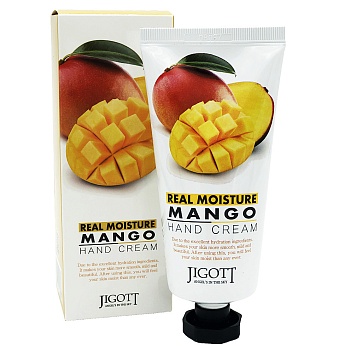 Крем для рук с экстрактом манго. Jigott / Real Moisture Mango Hand Cream, 100 мл