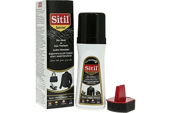 Sitil Leather Renovator жидкая краска для гладкой кожи (Цвет: черный) 100 мл