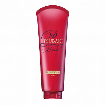 SHISEIDO "TSUBAKI PREMIUM MOIST" Увлажняющая маска для волос с маслом камелии 180 г