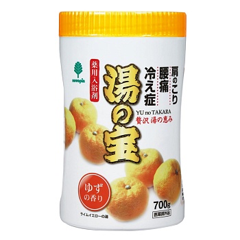 Kiyou "Yu no Takara" Соль для ванны в банках с ароматом Юдзу 700 г