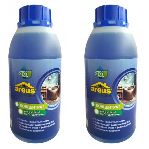 НАБОР ARGUS GARDEN Жидкость для БИОтуалетов 0,5 литра 2 шт