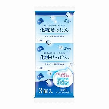 Kaneyo Косметическое увлажняющее туалетное мыло “Elysee” с экстрактом морских водорослей 80 г х 3 шт.