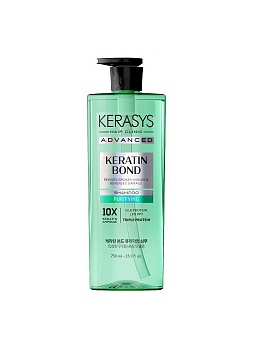 KeraSys ADVANCED KERATIN BOND Шампунь для чувствительной кожи головы, поврежденных и сухих волос, Очищение 600мл