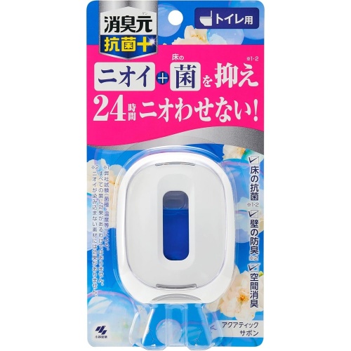 Kobayashi Жидкий дезодорант "Shoshugen for Toilet Antibacterial Plus" для туалета (с антибактериальным эффектом, аромат акватического мыла) 5,8 мл
