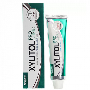 Mukunghwa Укрепляющая эмаль зубная паста "Xylitol Pro Clinic" c экстрактами трав (коробка) 130 г