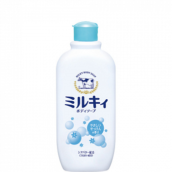 COW Мilky Body Soap Молочное мыло для тела с аминокислотами шёлка и ароматом белых цветов, 300 мл
