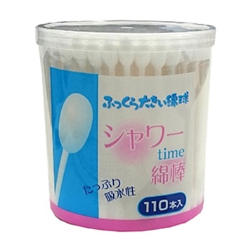 Gel Corporation "Shower Time" Ватные палочки косметологические, 110 шт.