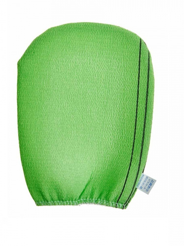 Sungbo Cleamy Мочалка-варежка для тела из вискозы с подкладом на резинке "Viscose Glove Bath Towel" (жесткая, массажная), размер (12 х 17 см)*1 шт.