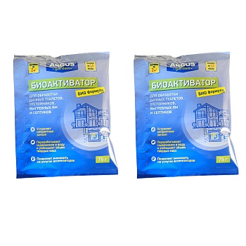 НАБОР ARGUS GARDEN средство для выгребных ям, септиков, дачных туалетов 75 гр 2шт