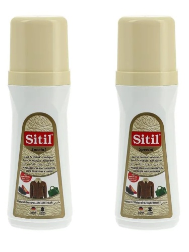 Набор Suede&Nubuck Renovator 100 ml, /бесцветный/, жидкая краска-восстановитель для замши и нубука, Sitil (Цвет: бесцветный;Размер: ) 2шт