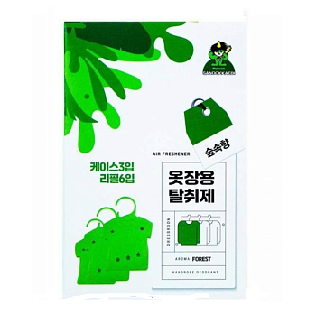 Sandokkaebi Средство против запаха для шкафов (подвесной, аромат леса) 4 мл х 6 шт.