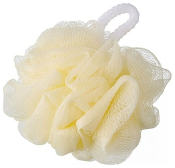 Sungbo Cleamy Мочалка-розочка из полиэтиленовой сетки "Rose Shower Ball" (мягкая) диаметр - 11 см