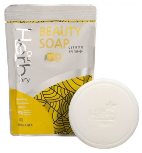 OUR HERB STORY Мыло-пенка для умывания с юдзу (японский лимон), 100 г