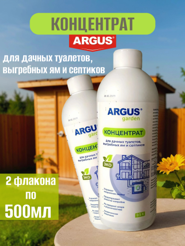 НАБОР ARGUS GARDEN Жидкость для выгребных ям 0,5 литр 2шт
