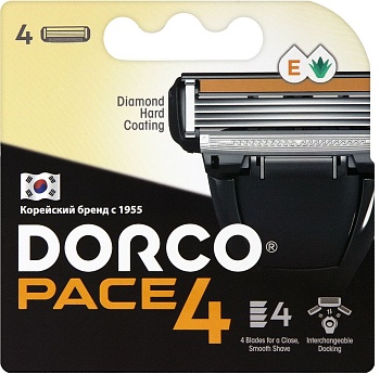 Dorco  PACE 4  NEW (4 шт.), кассеты с 4 лезвиями, FRA1040