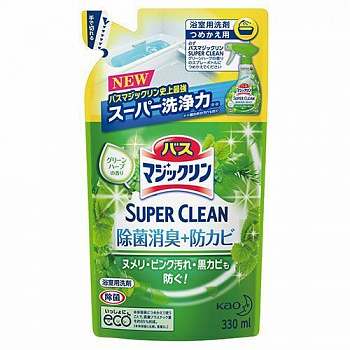 KAO Чистящее и дезодорирующее пенящееся средство "Magiсclean" для туалета с ароматом мяты и цитрусов (спрей, для предотвращения загрязнений) 330 мл