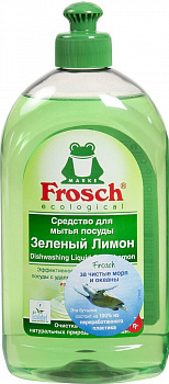 ФРОШ Средство для мытья посуды (зеленый лимон), 0,5 л.