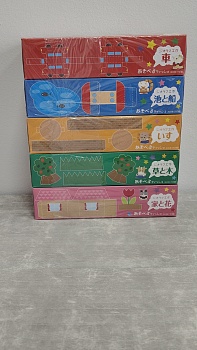 Ideshigyo Двухслойные бумажные салфетки "Asoberu" (с коробкой для вырезания миниатюр животных и горы Фудзи), 150 шт. х 5 пачек / 12