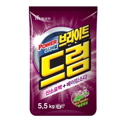 Mukunghwa Стиральный порошок "Двойная яркость и отбеливание" с кислород. отбелив-м и содой 5,5 кг