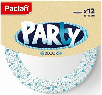 Paclan Party Decor Тарелка бумажная 170 мм (12 шт.)