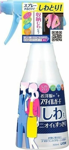 Lion Специальное чистящее средство для одежды, разглаживающее складки и удаляющее запах, 300 мл