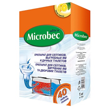 Bros Microbec Средство для септика для биоразложения содержимого септика 1 кг