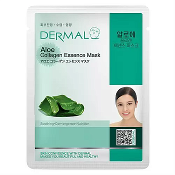 Dermal Маска с коллагеном и экстрактом алоэ, 23 г