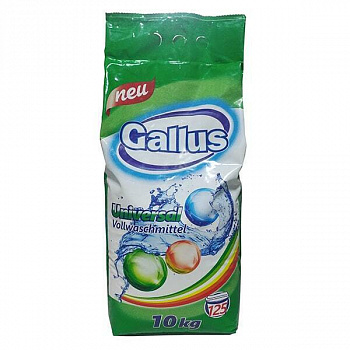 Gallus универсальный стиральный порошок для цветного и белого белья 10 кг
