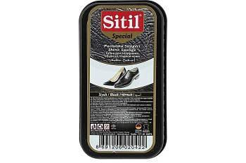 Sitil Shine Sponge губка для полировки обуви из гладкой кожи (черный) 1 шт