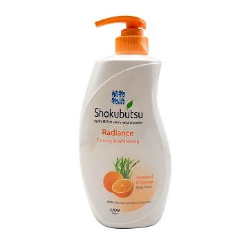 Крем - Пенка для душа Lion Shokubutsu Сияние кожи 500 мл