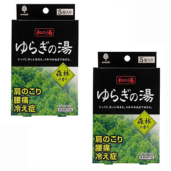 Набор Соль для ванны Kokubo, с ароматом леса 2 упаковки*5шт х 25г