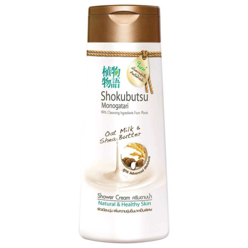 Lion "Shokubutsu" Крем-гель для душа "Овсяное молочко и масло Ши", 200 мл