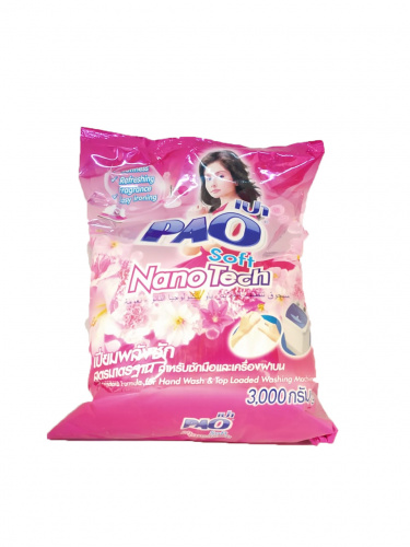 Lion Стиральный порошок PAO Nano Tech Color для цветного белья, 2,7 кг