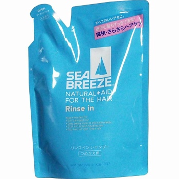 SHISEIDO "SEA BREEZE" Шампунь и кондиционер для волос (2 в 1) от перхоти с ментолом для жирной кожи головы и всех типов волос (м/у) 400 мл