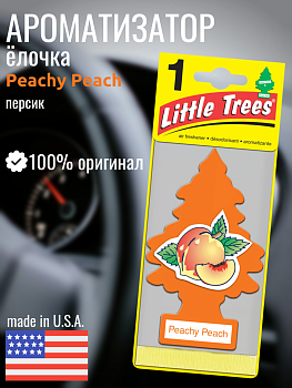 LITTLE TREES Ароматизатор Ёлочка "Персик" (Peachy Peach)