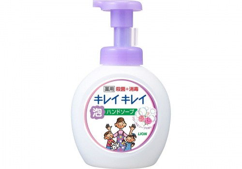 Lion Kirei Kirei Мыло пенка для рук антибактериальная, с ароматом цветов, 250 мл