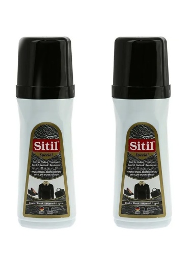 Набор Suede&Nubuck Renovator 100 ml, /черный/, жидкая краска-восстановитель для замши и нубука , Sitil (Цвет: черный;Размер: ) 2шт