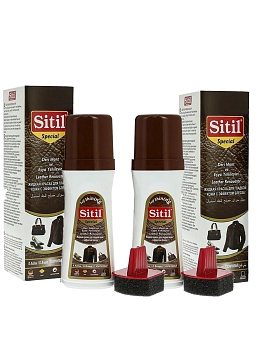 Набор Жидкая краска для гладкой кожи Leather Renovator 100 ml, темно-коричневый Sitil Цвет: темно-коричневый 2шт