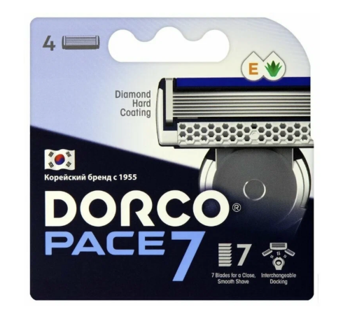Dorco PACE 7 NEW (4 шт.), кассеты с 7 лезвиями, SVA1040