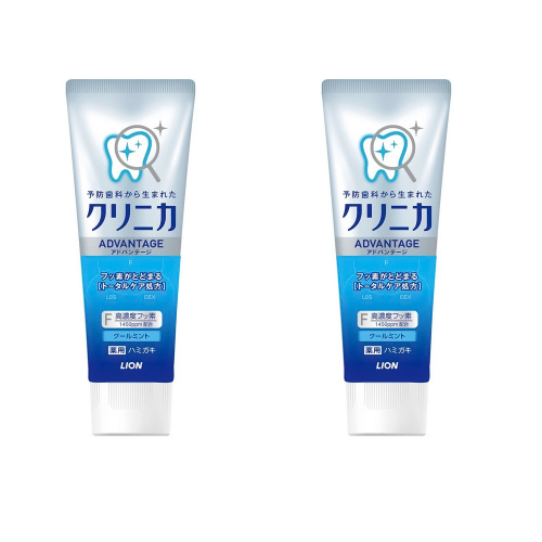 Набор Зубная пастаLION "Clinica" Advantage комплексного действия со вкусом охлаждающей мяты 2шт*130г