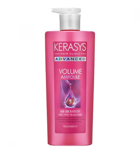 Kerasys Advanced Ampoule Shampoo Volume Ампульный кондиционер для объема волос с коллагеном 600 мл