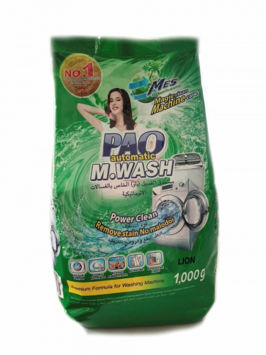 LION PAO Стиральный порошок M Wash Regular 1000 г