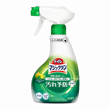 KAO Чистящее и дезодорирующее пенящееся средство "Magiсclean" для туалета «Мята и цитрус» (протирание сиденья и обработка унитаза / спрей) 350 мл
